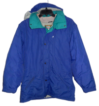 Vintage L.L. Bean Men&#39;s XL Penobscot Ski Parka Jacket Hooded Insulated Blue - £45.34 GBP
