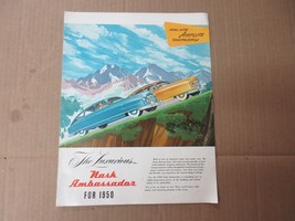 Vintage The Luxurious Nash Ambassador For 1950 Dealer Brochure Advertisement   D - £43.39 GBP