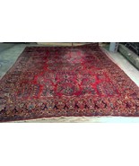 Antique Persian Sarouk rug 9&#39; x 12&#39; (274cm x 365cm) 1920s - 1F13 - £2,528.25 GBP