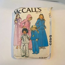McCalls 6485 Sewing Pattern 1979 Size 8 Medium Bust 27 Vintage Girls Nig... - $9.87
