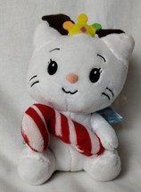  Angel Cat Sugar Plush Toy Crown, Wings,  &amp; Candy Cane 2010 DanDee  - £11.07 GBP