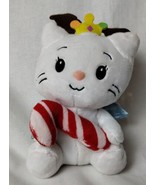  Angel Cat Sugar Plush Toy Crown, Wings,  &amp; Candy Cane 2010 DanDee  - £10.85 GBP