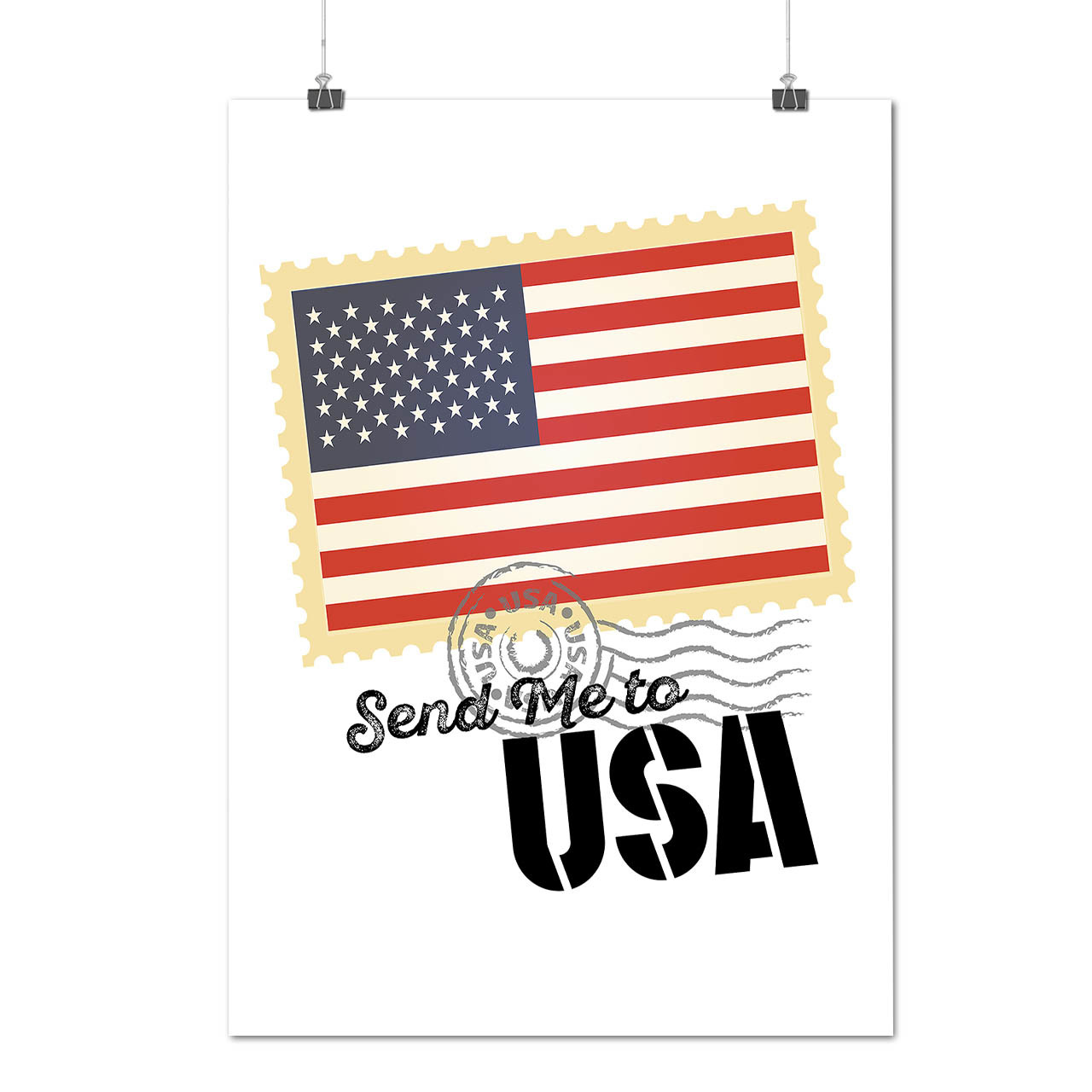 Send me Usa Flag Holiday United States Matte/Glossy Poster A0 A1 A2 A3 ...