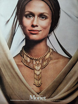 1971 Vogue Ad Advertisement MONET Jewelry Lauren Hutton - £8.11 GBP