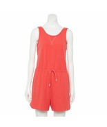 Tek Gear® Cross-Back Terry  Romper  DESTINY CORAL Women&#39;s Sz L NWT MSRP$36 - $21.29