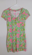 Lilly Pulitzer Palmetto Dress Pima Cotton Womens XXSmall Pink Green Flam... - $518.58 MXN