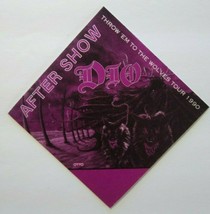 Dio Backstage Pass Original Throw &#39;em to the Wolves Tour 1990 Heavy Metal Purple - £8.52 GBP