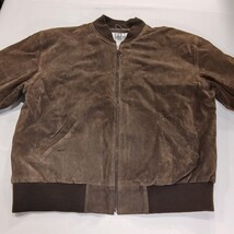City Streets RN#93677 Men's Brown Full Zip Genuine Leather Jacket Pocket Size XL image 12