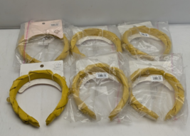 Hive &amp; Co. Braided Embellished with Marble Beads Headband - Yellow Gold ... - $29.69