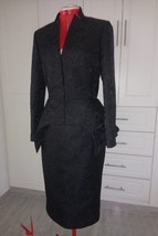 CUSTOM MADE Worn by Kate Middleton  Alexander Mcqueen inspired notch collar silk - £442.34 GBP
