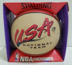 Vtg New Deadstock 1990s Usa National Team Small Basketball Nba Spalding Mini Nib - £38.27 GBP