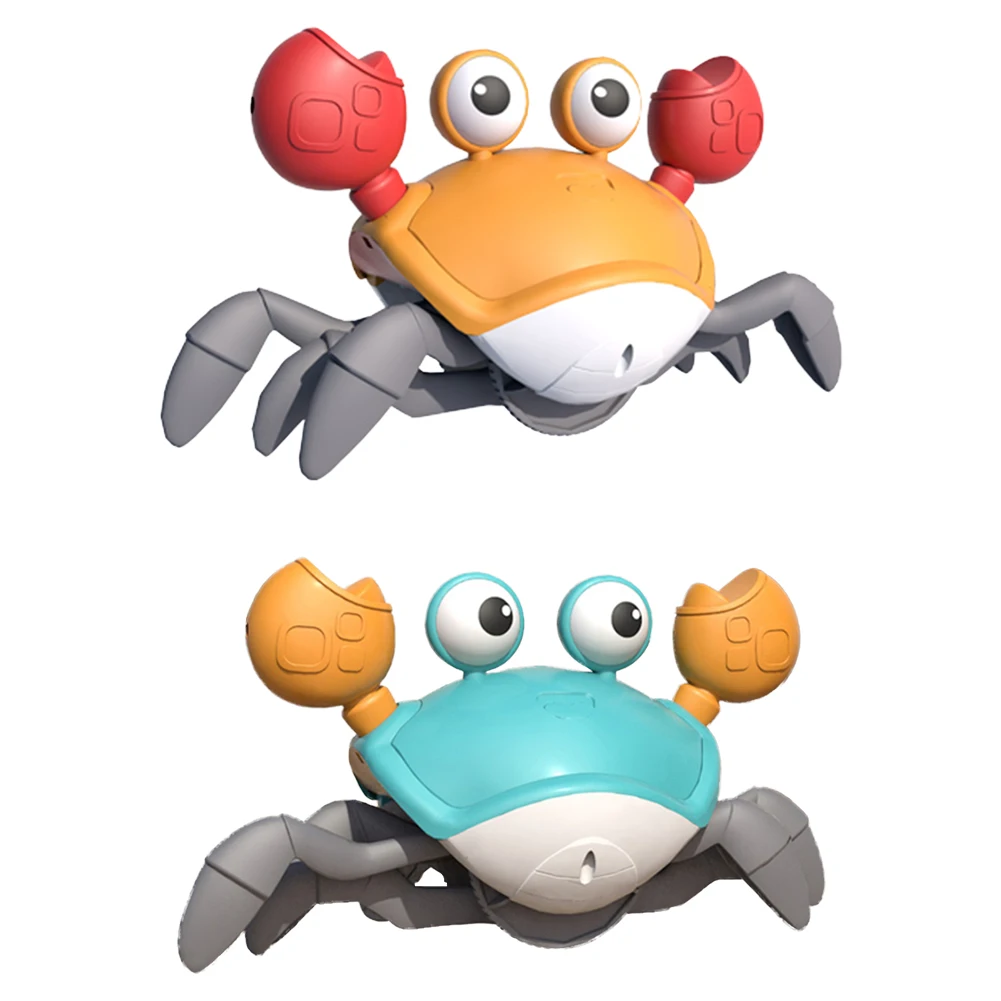 Electronic Crab with Music LED Musical Crab Avoid Obstacles Interactive Crawling - £16.11 GBP+
