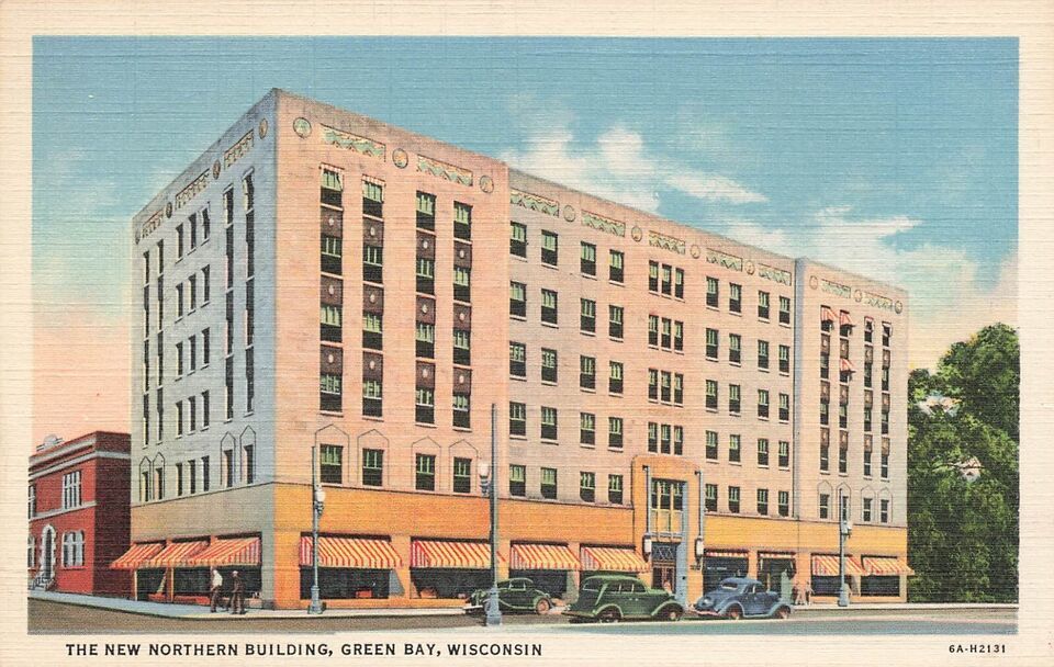 Primary image for WISCONSIN GREEN BAY NEW NORTHERN BUILDING POSTCARD L23