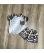 NEW Boutique Boys Camouflage Shorts Outfit Set - €5,63 EUR