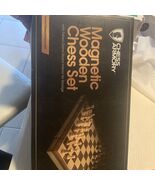 Chess Armory Magnetic 15 Inch Wooden Chess Set with Maple and Walnut board - $28.42