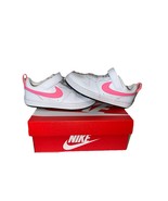 NEW NIKE COURT BOROUGH LOW 2 (PSV) White/Pink (BQ5451 108) Sz 13.5c - $46.04
