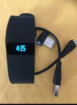 Fitbit Charge HR Large BLK fitness tracker fb405BKL with all accessories... - $79.19
