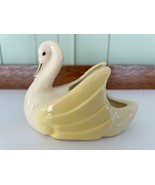 Vintage Royal Copley Yellow &amp; White  Swan Pottery Planter . Unmarked - $10.50