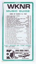 ORIGINAL Vintage WKNR Detroit March 13 1969 Music Survey Zombies #1 - £11.64 GBP