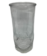 Mid Century Indiana Hoosier Glass Vase Flared Ribbed Art Deco Clear 4080... - $19.79