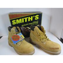 Smith's American Steel Toe Wide Width Work Boots Men's Size 12W Wheat Suede - $1,183.92 MXN