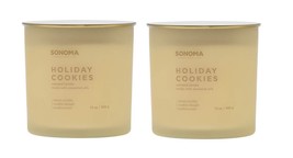 Sonoma Holiday Cookies Scented Candle 13 oz - Lot of 2 - £31.38 GBP