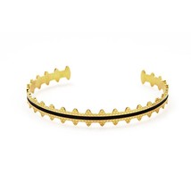 Wild&amp;Free New Fahion Open Bangles For Women Gold Spike Colorful Enamel Round Ban - £10.96 GBP