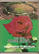 1981 Rose Bowl Game program Washington Huskies Michigan Wolverines - £42.81 GBP
