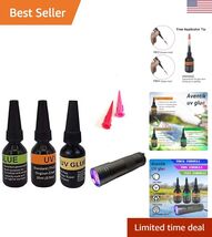 UV Glue Trio Set for Crafters &amp; Fishermen - Thick, Thin, Super Flew Form... - $31.66