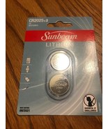 Sunbeam CR2025 LITHIUM 3v Coin Type Batteries-PACKAGE of (2)-New-SHIPS N... - $145.71 MXN