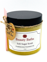 Frankincense Soft Sugar Scrub Exfoliating Bath Scrub holiday gift for he... - $9.45