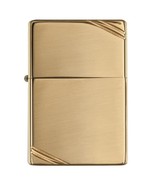 Zippo Windproof Lighter Vintage High Polish Brass w/Slashes - $80.45 CAD