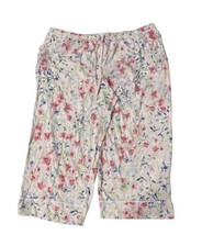 Carole Hochman Womens Printed Capri Pants,1-Piece Size Medium Color Baby Pink - £35.04 GBP