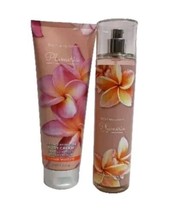 Bath &amp; Body Works Plumeria Body Cream And Mist Spray 8 Oz. Each - £26.29 GBP