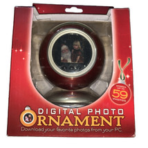 2008 Digital Photo Display Ornament 3&quot; Screen Holds 59 Photos 231134 Red - £23.70 GBP