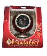 2008 Digital Photo Display Ornament 3&quot; Screen Holds 59 Photos 231134 Red - £23.37 GBP