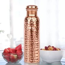 Original Hammered Copper Water Bottle 1000 ml / 1 L - £24.29 GBP