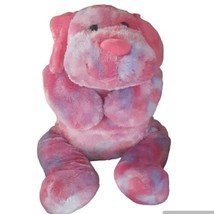 Pink Large 34&quot; Plush Puppy Dog Stuffed Huge KellyToy Heart Valentines - £32.12 GBP