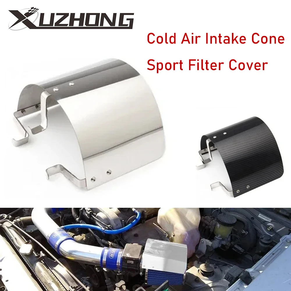 Universal Air Intake Filter Heat Shield Cover Car Cold Cone Sport Air Filter - £12.47 GBP+