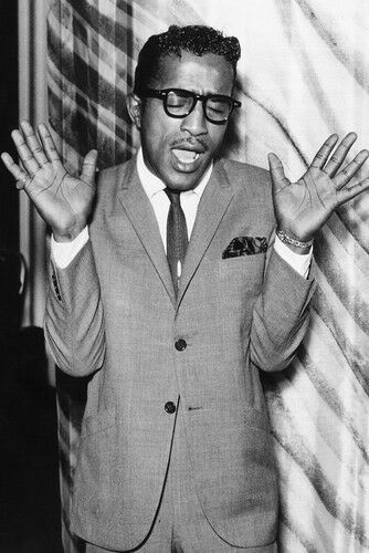 Sammy Davis Jr. 11x17 Mini Poster b/w wearing glasses - $12.99