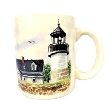 Crossroads Lighthouse Pelican Coffee Mug Cup Ceramic 3.75-in Nautical Beach NEW - £12.97 GBP