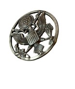 Vintage US Military E Pluribus Unum Eagle Crest Screw Badge - $45.45 CAD