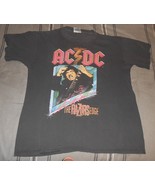 AC/DC - The RAZORS EDGE WorldTour T-Shirt 1987 short sleeve  Sz. Lg. - $3,417.76 MXN