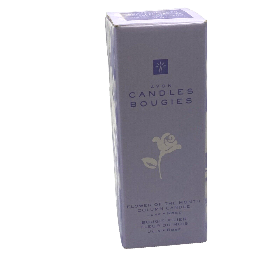 Avon Candles Bougies Flower Of The Month June Rose NIB 2000 - $11.98