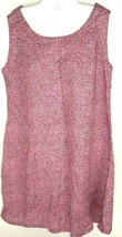 VTG Dress Handmade Womens Floral Sleeveless Shift Sz Small cotton boho - £11.82 GBP