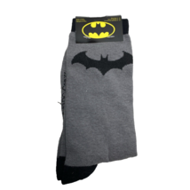 Batman Crew Socks Grey &amp; Black Size 6-12 - £8.53 GBP