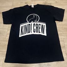 Kind! Crew Shirt Size L Black Rude Awakening Guns Up Death Threat - $8.80