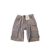 Cat &amp; Jack size 4 gray cargo shorts adjustable waist water repellent - $9.00