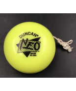 Vintage 1980s Duncan Neo Yellow YoYo USA 2.25&quot; Dia - $9.49