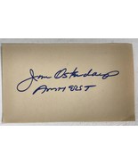 Jim Ostendarp (d. 2005) Signed Autographed 3x5 Index Card - Football - $20.37 CAD